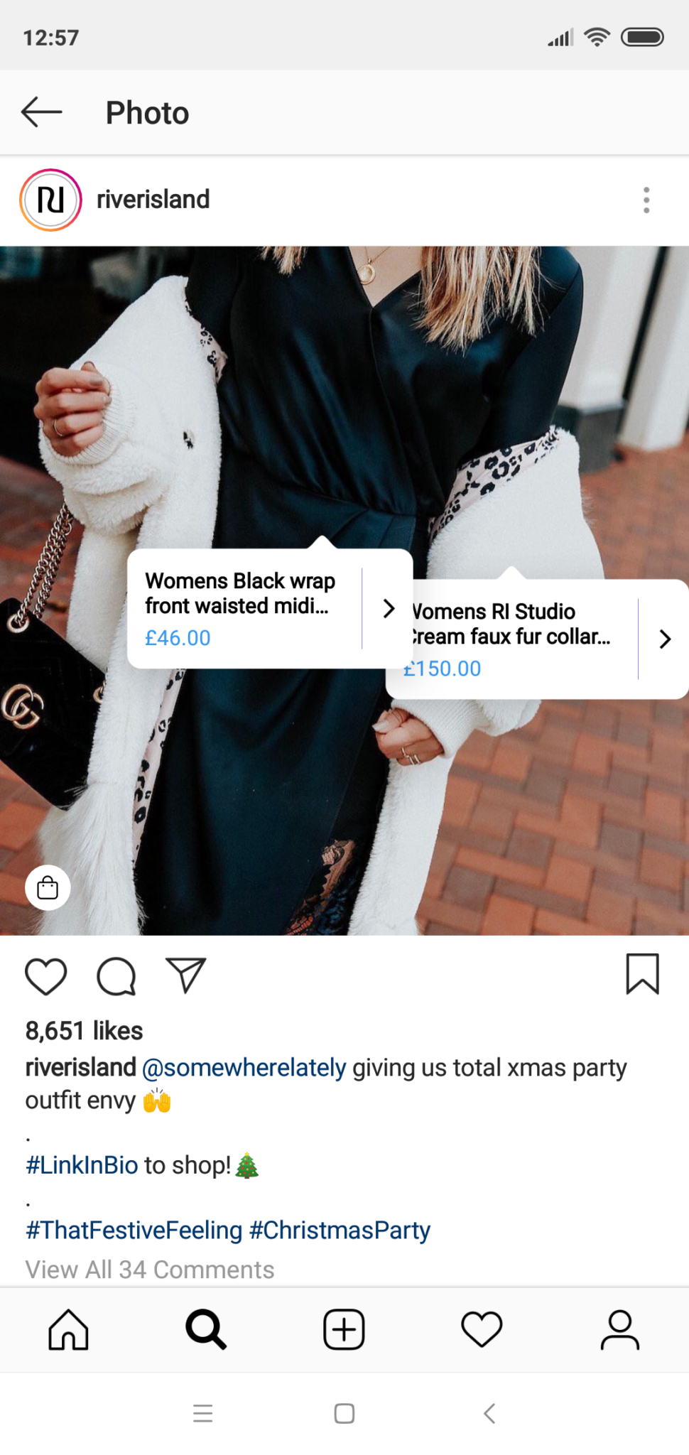 Instagram Shoppable Posts River Island