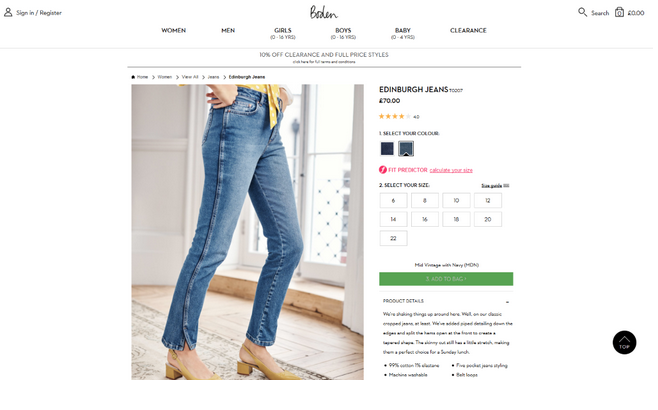 Boden Jeans eCommerce Marketing Channels