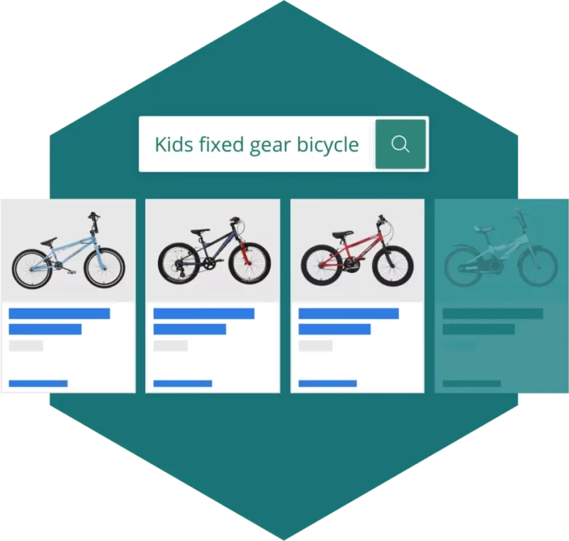 Bicycles with hexagon background