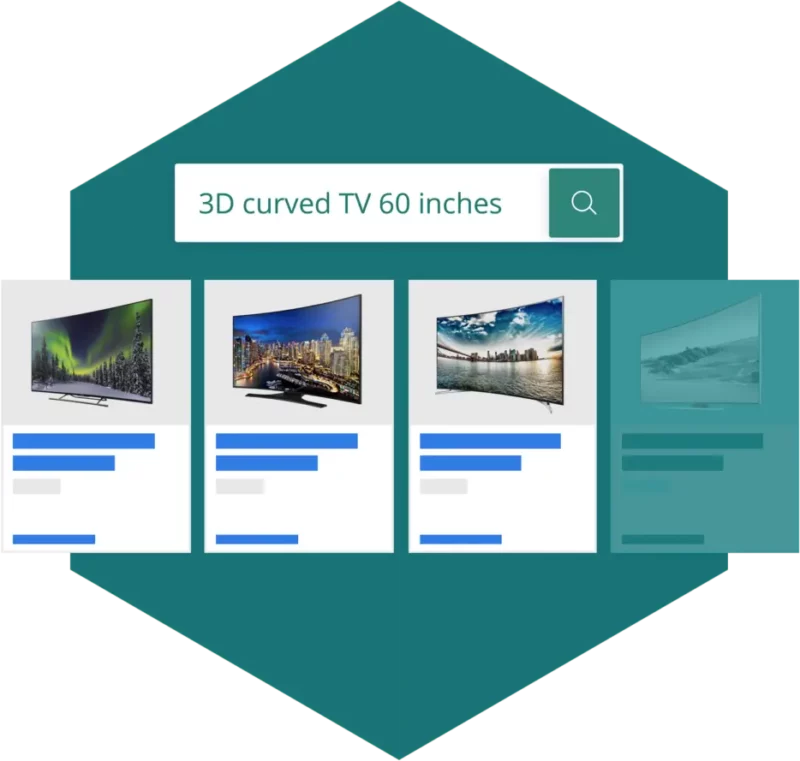 TVs with hexagon background