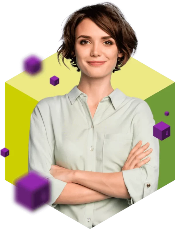 Woman with arms folded