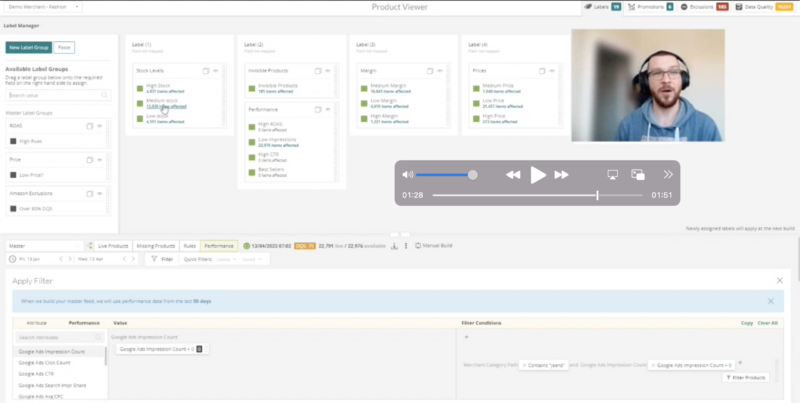 Intelligent Reach Product Data Labels