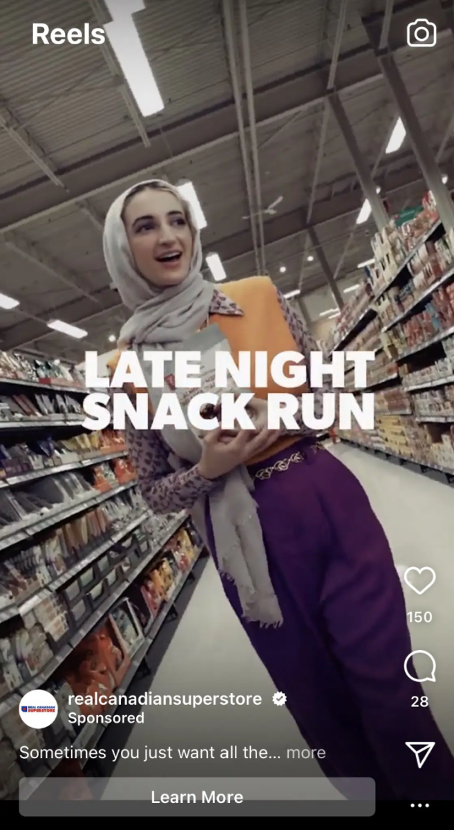 Instagram Reel ad for Real Canadian Superstore with a Learn More CTA.