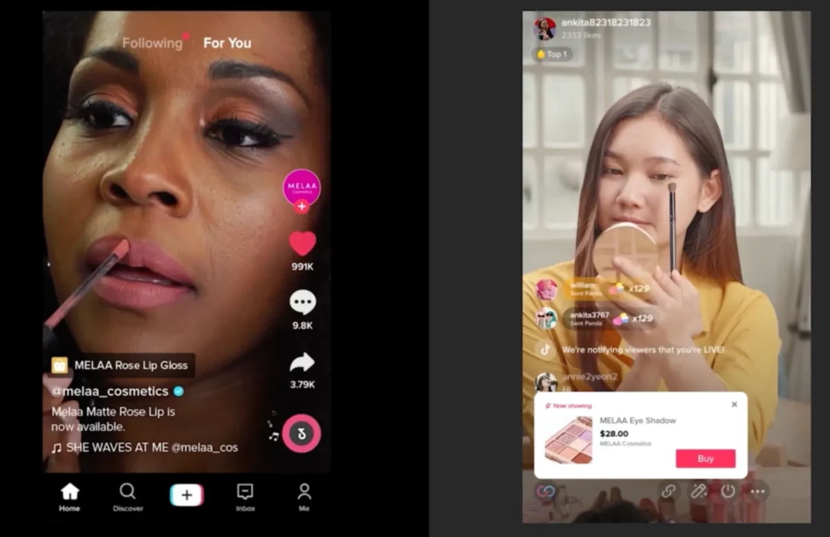 TikTok Shopping Ads are some of the most recent ad campaign additions Source: TikTok/Techcrunch