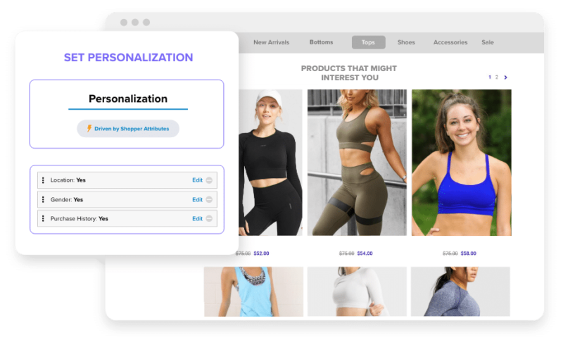 Searchspring personalisation